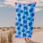 Cotton Collection Velour Saffron Sunset Shore Beach Towel