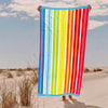 Cotton Collection Velour Tropical Tide Beach Towel