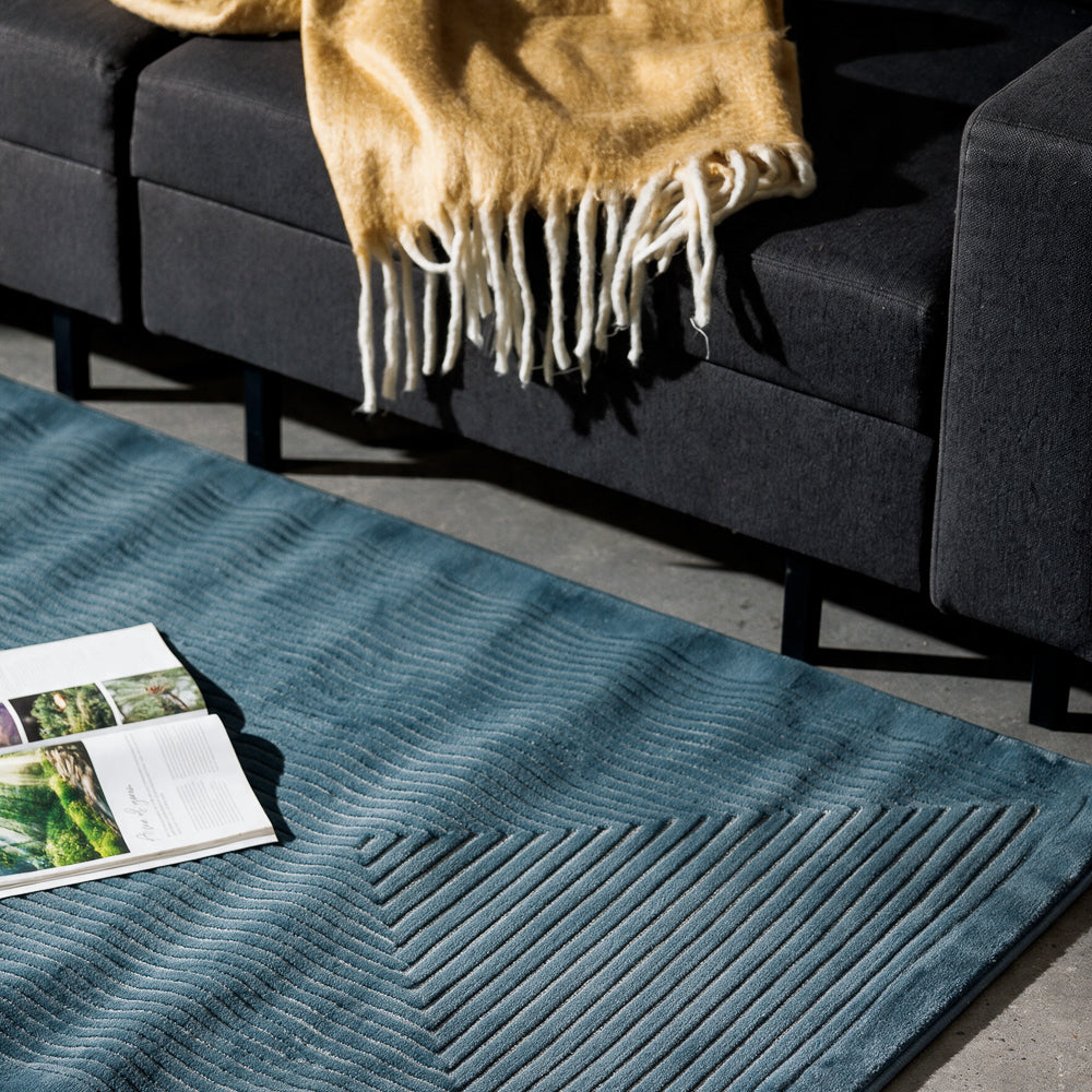 Delphine Woven Carpet Olive Green-Carpets/Rugs