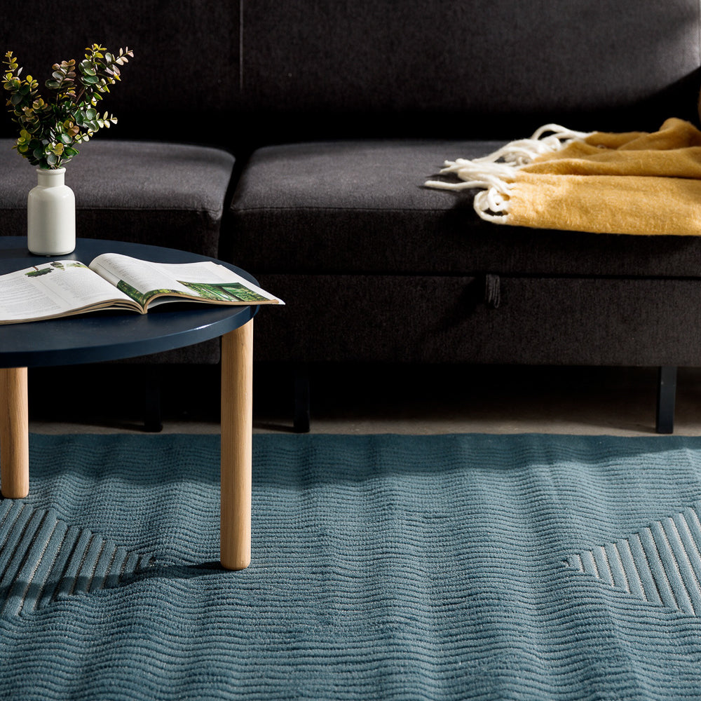 Delphine Woven Carpet Olive Green-Carpets/Rugs