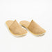 Disposable Natural Jute Slippers Closed-toe-GUEST AMENITIES