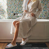 Disposable Open-toe Toweling Slippers White