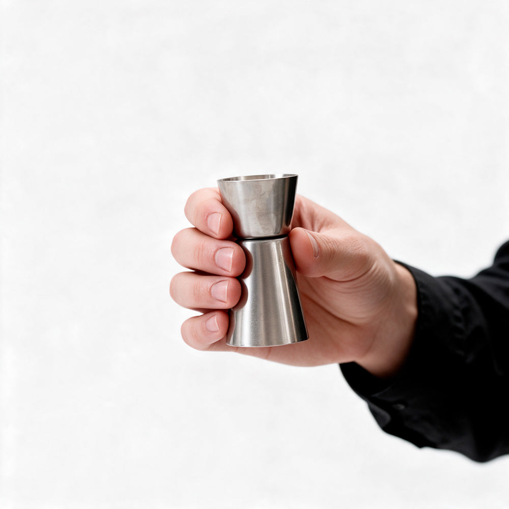 Double Tot Measurer Stainless Steel-Bar Accessories