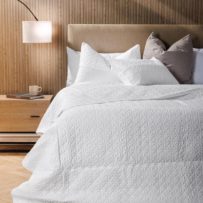 Dune Whisper Soft Premium Cotton Quilt White-Quilts & Comforters