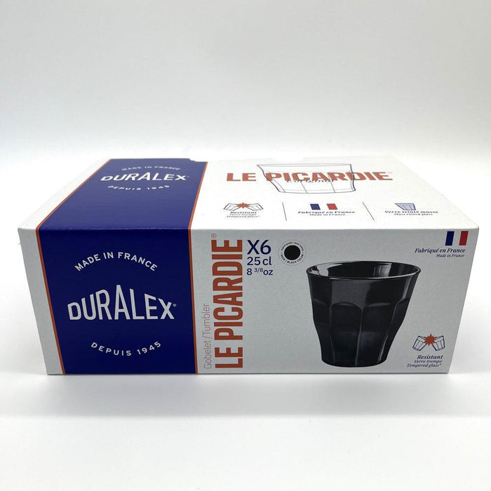 Duralex Le Picardie Tumbler Noir Set of 6-Glassware