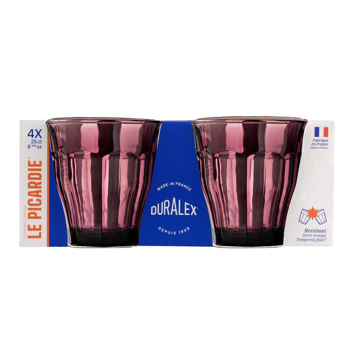 Duralex Le Picardie Tumbler Prune Set of 4-Glassware