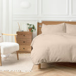 Easy Care 144 Thread Count Polycotton Duvet Cover Set Stone