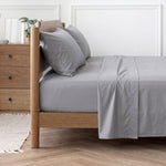 Easy Care 144 Thread Count Polycotton Flat Sheet Grey