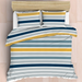 Easy Care Polycotton 144 Thread Count Duvet Cover Set - Modern Stripe