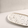 Ecology Speckle Polka Oval Platter Cream