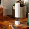 Electric Pepper Mill Battery Operated White