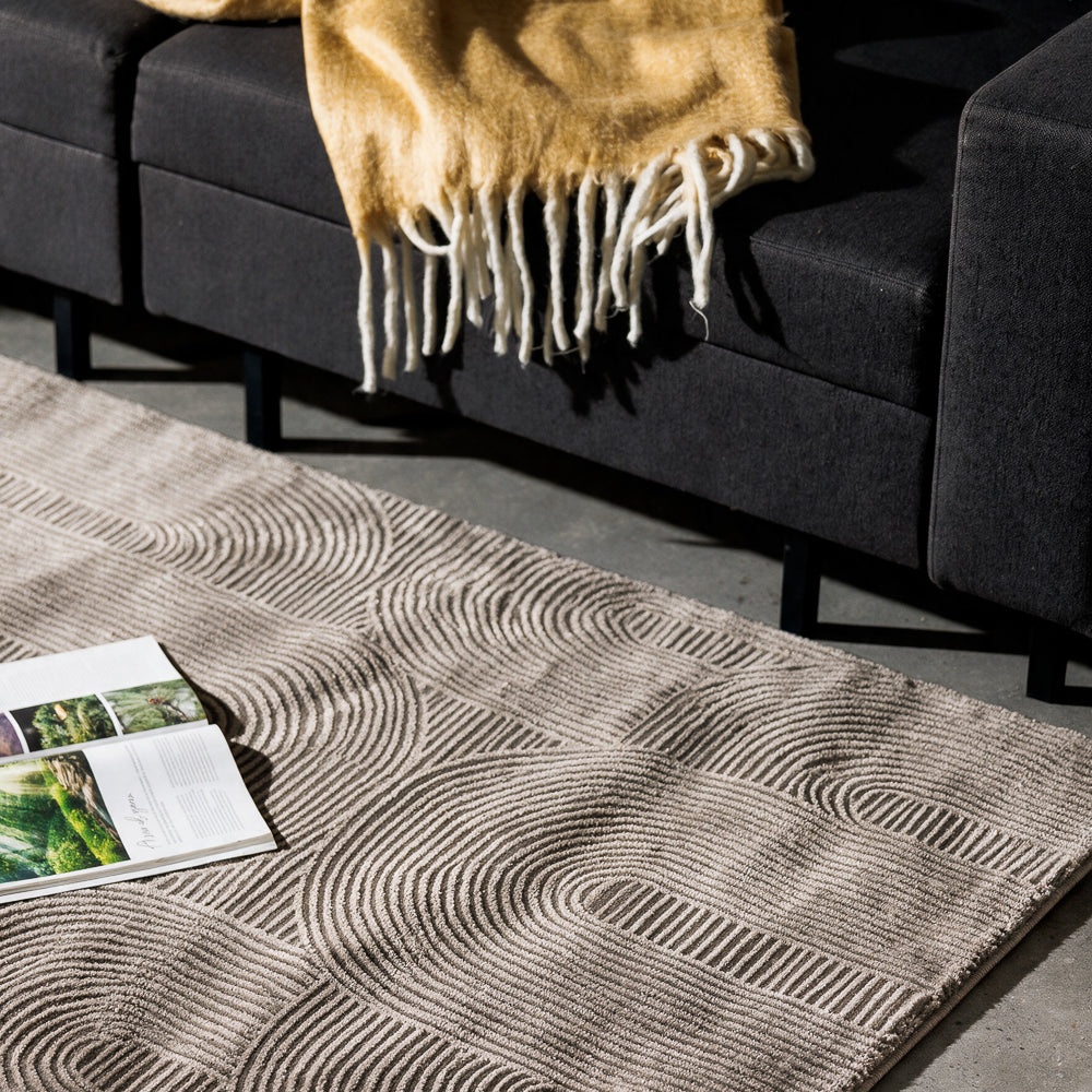 Elodie Woven Carpet Charcoal-Carpets/Rugs