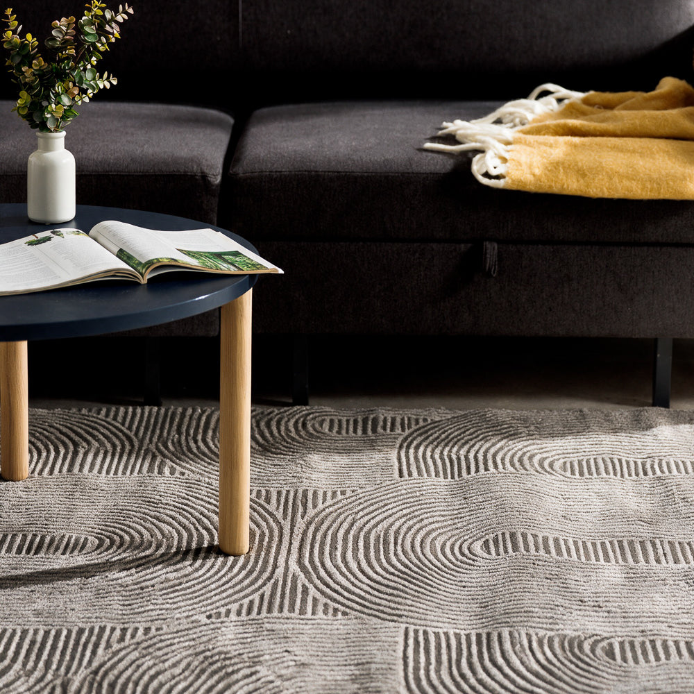 Elodie Woven Carpet Charcoal-Carpets/Rugs