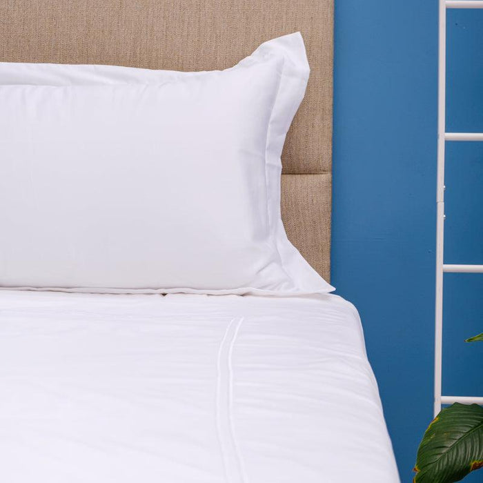 Exclusive Collection 1000 Thread Count Cotton Rich Oxford Pillowcase - white