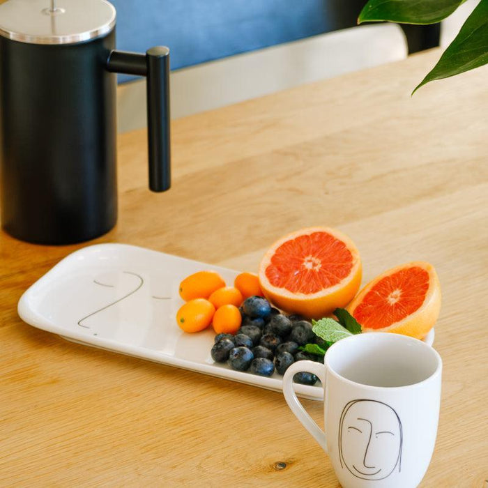 Faces of Felicity Medium Rounded Rectangular Platter - Nush-Platter