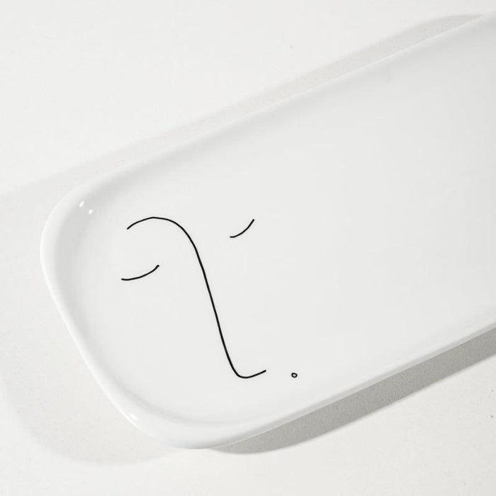 Faces of Felicity Medium Rounded Rectangular Platter - Nush-Platter