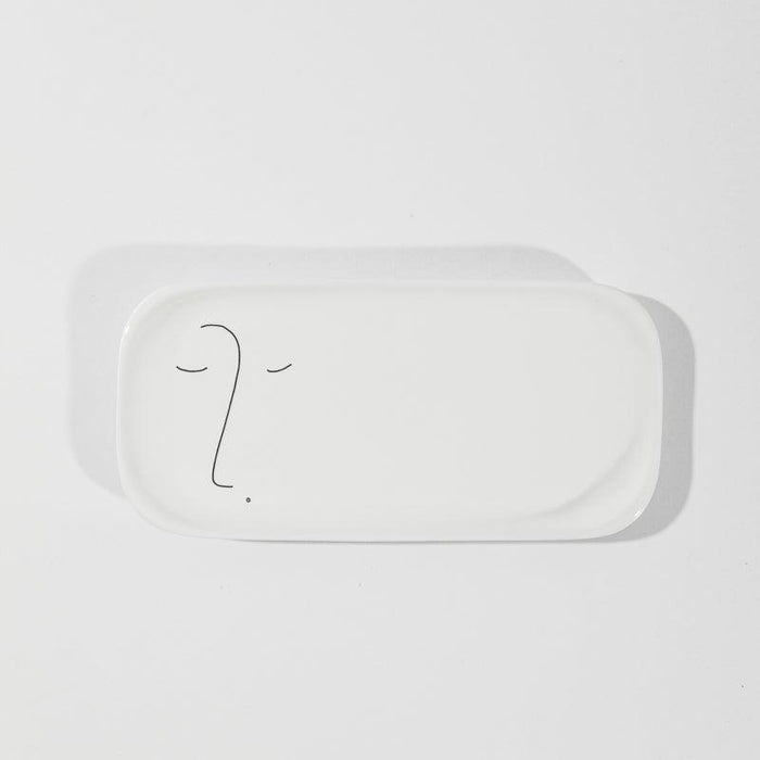 Faces of Felicity Medium Rounded Rectangular Platter - Nush-Platter