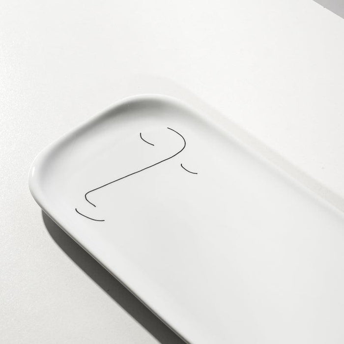 Faces of Felicity Rounded Porcelain Rectangular Platter - Harvest-Platter