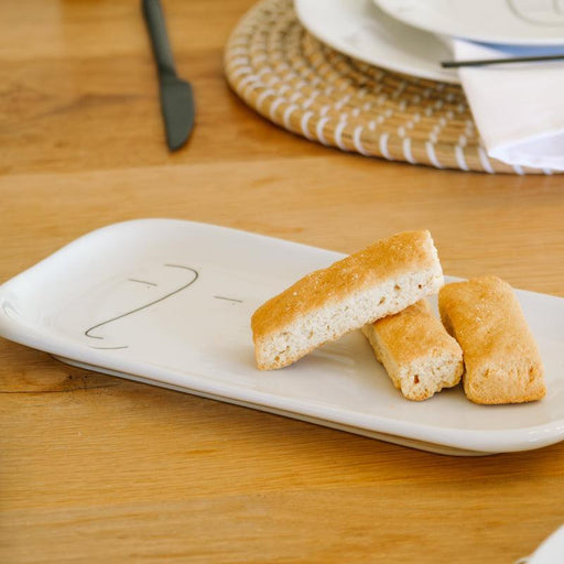 Faces of Felicity Small Rounded Rectangular Platter - Nibble-Platter