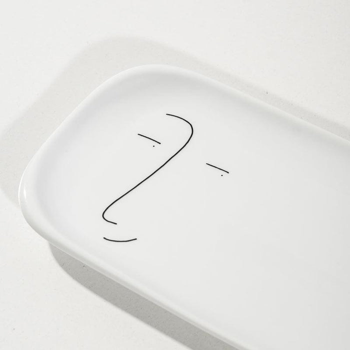 Faces of Felicity Small Rounded Rectangular Platter - Nibble-Platter