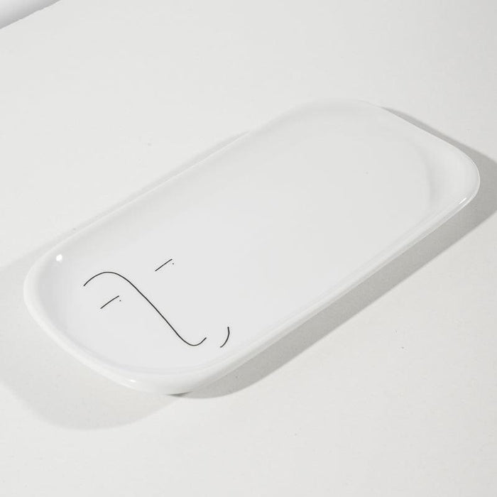 Faces of Felicity Small Rounded Rectangular Platter - Nibble-Platter