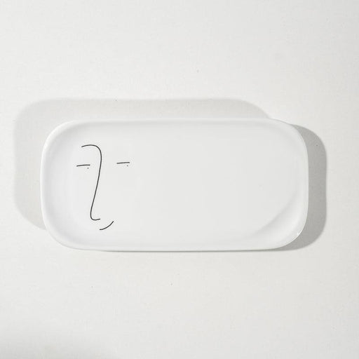 Faces of Felicity Small Rounded Rectangular Platter - Nibble-Platter