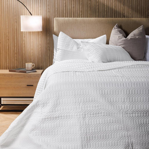 Flax Whisper Soft Premium Cotton Quilt White-Quilts & Comforters