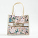 Floral Tote Bag - Stone-BEACH BAGS