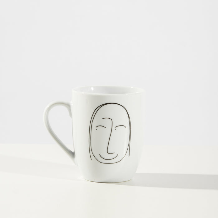 Faces of Felicity Rounded Mug