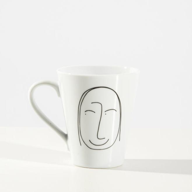 Faces of Felicity Tapered Mug