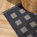 Full Box Pattern Rug Navy-CARPET
