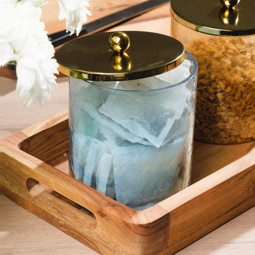 Glass Canister - Blue Lustre-Canister