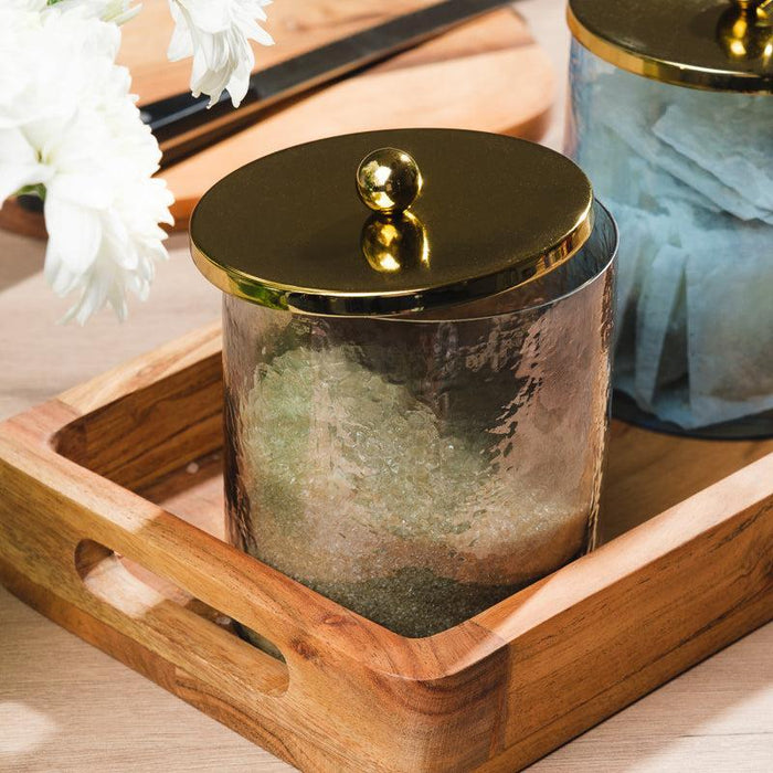 Glass Canister - Grey Lustre-Canister