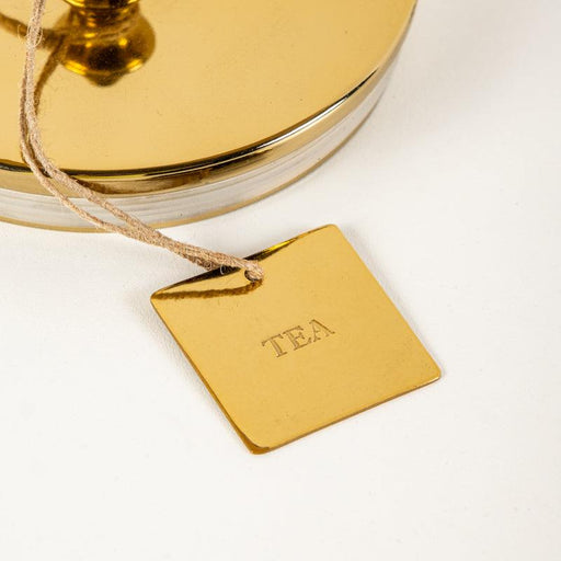 Hammered Tea Canister - Gold