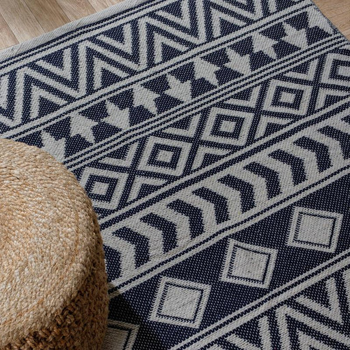 Handwoven Jacquard Rug (120 x 180cm) - Aztec