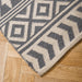 Handwoven Jacquard Rug Aztec - Dark grey (120 x 180cm)-CARPET