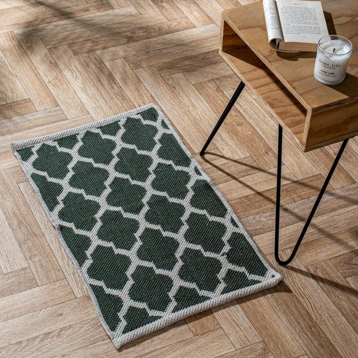 Handwoven Jacquard Rug (50 x 80cm) - Moroccan