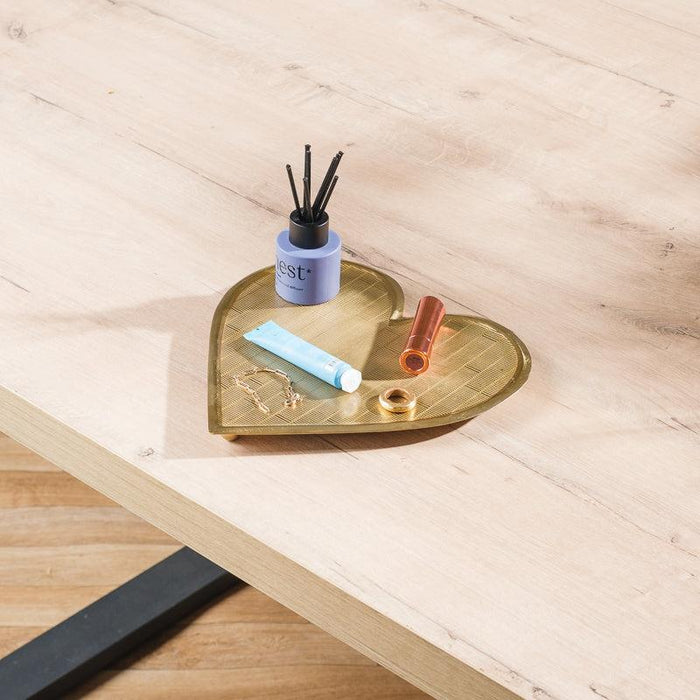 Heart Tray - Brushed Gold-Décor