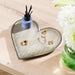 Heart Tray - Brushed Nickel-Décor
