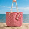 Home.Life Beach Bag Stripe Red