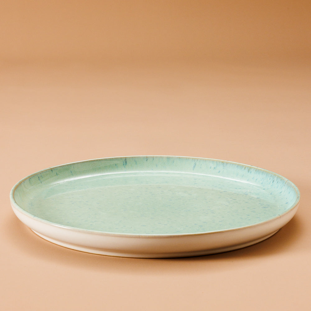 Home.Life Breeze Stoneware Dinner Plate Sea Foam-Plates