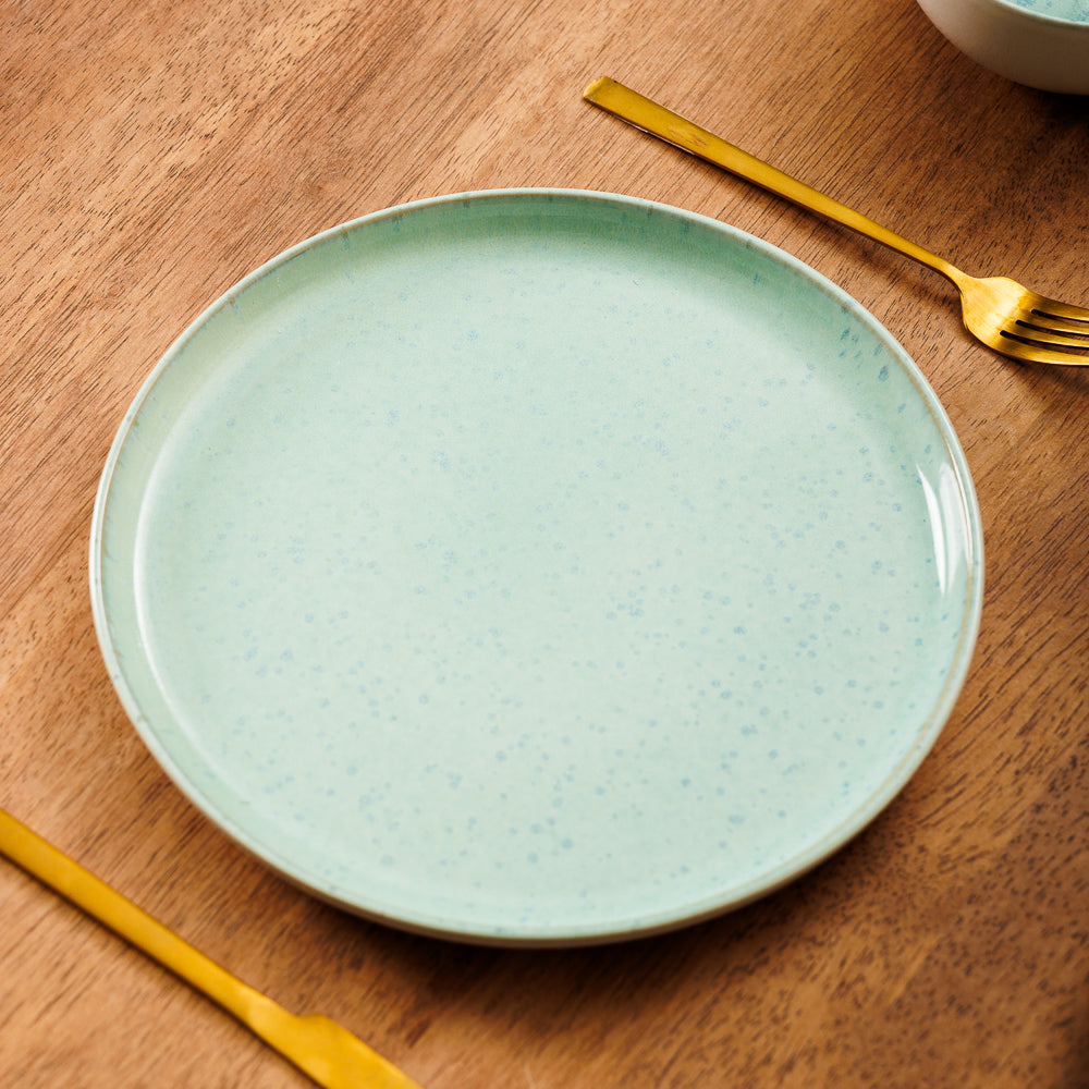 Home.Life Breeze Stoneware Dinner Plate Sea Foam-Plates