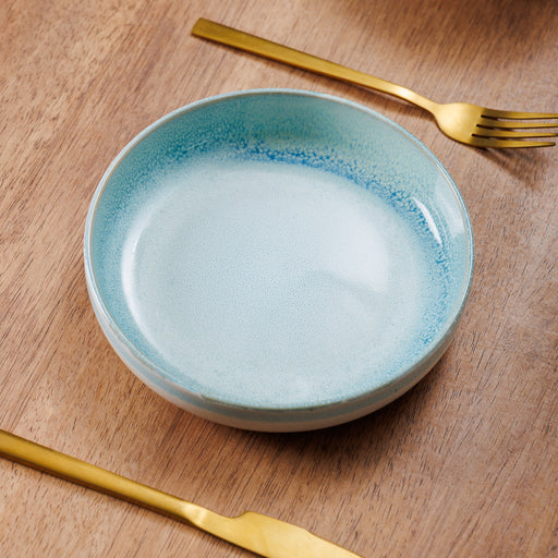 Home.Life Breeze Stoneware Salad Bowl Blue-Bowls