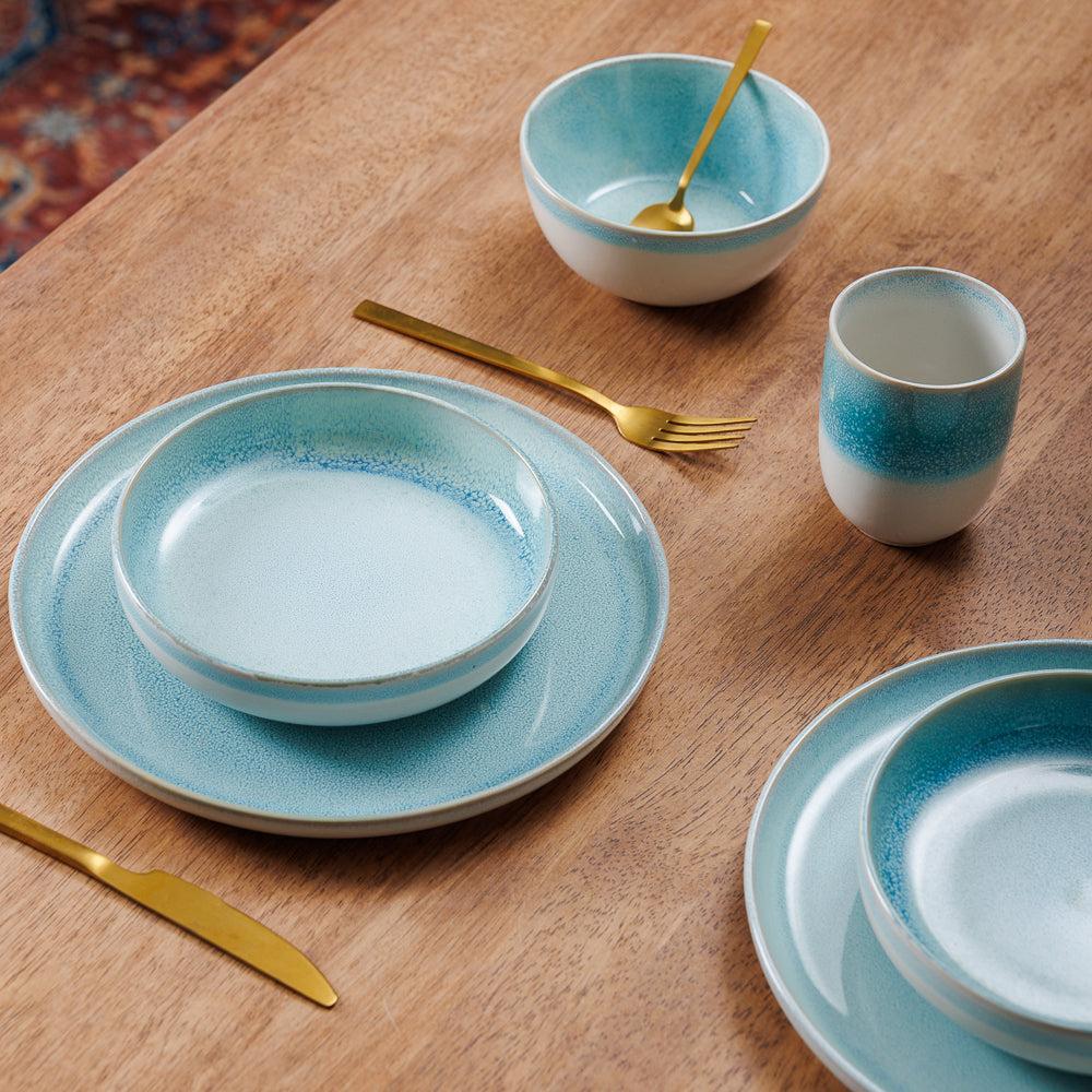 Home.Life Breeze Stoneware Soup Bowl Blue-Bowls