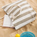 Home.Life Broad Stripe Beach Bag Grey-Beach Bags