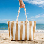 Home.Life Broad Stripe Beach Bag Sand