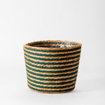 Home.life Bulrush Cotton Lined Planter Forest Green