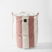 Home.Life Canvas Laundry Storage Bag Broad Stripe Dusty Pink-Laundry Basket