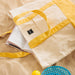 Home.Life Canvas Oversized Tote Bag Natural and Yellow-Beach Bags