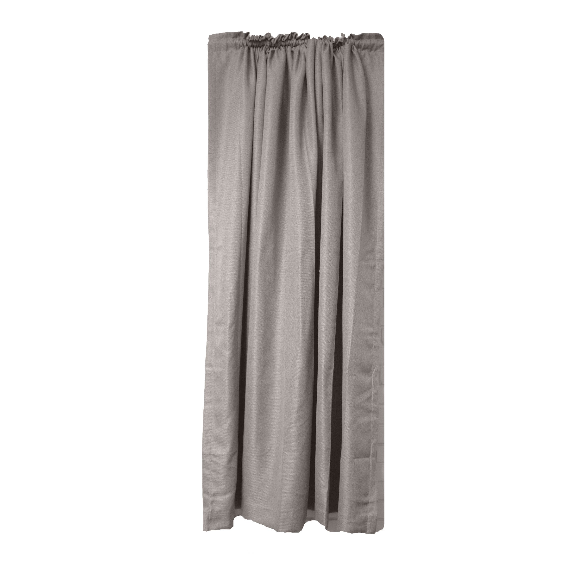 HOME.LIFE Clifton Self-Lined Dim Out Taped Curtain - Platinum